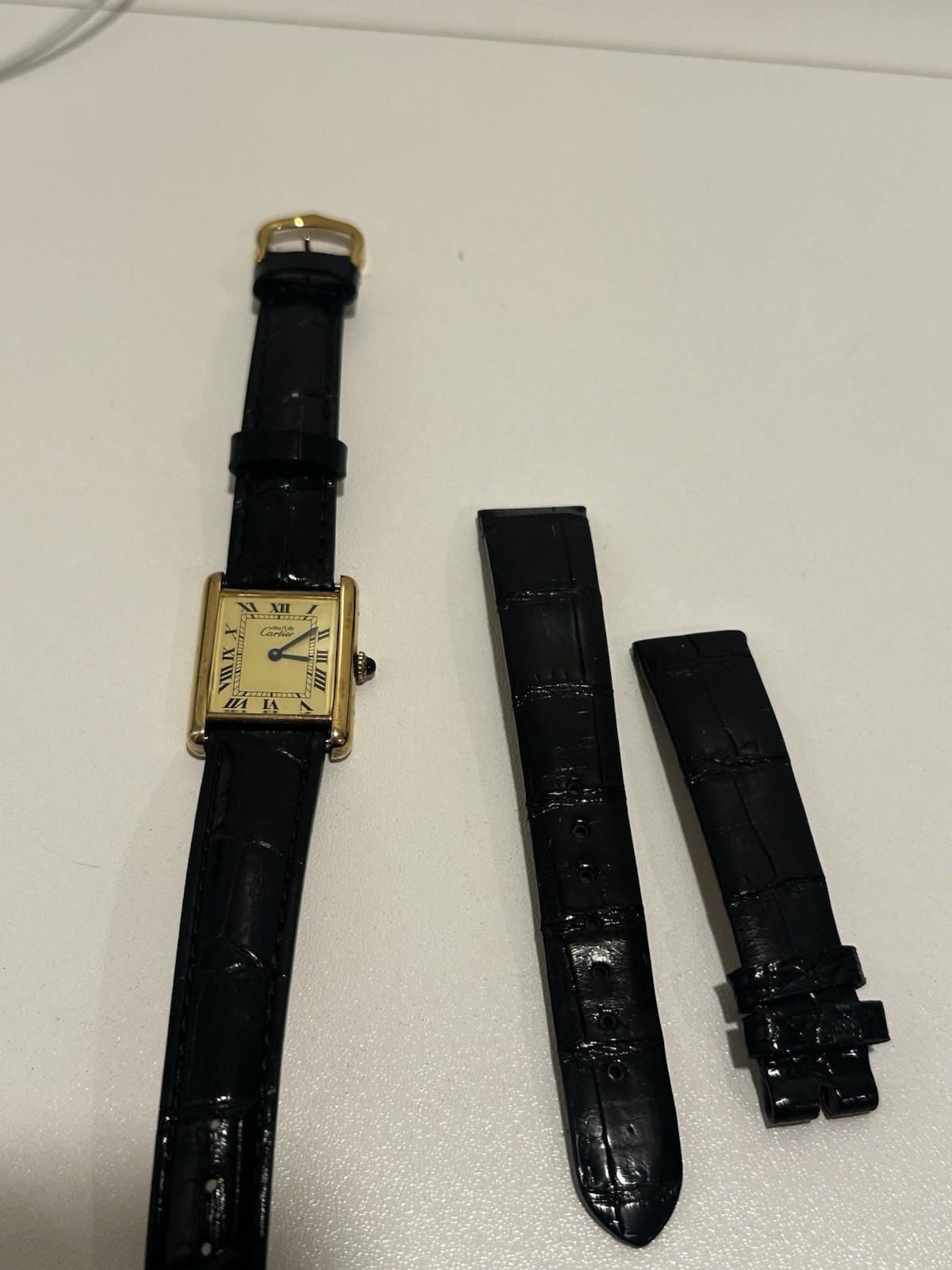 Must Tank de Cartier (“Lemon” Dial) ref. WSTA0106 | Gold-plated | Manual wind