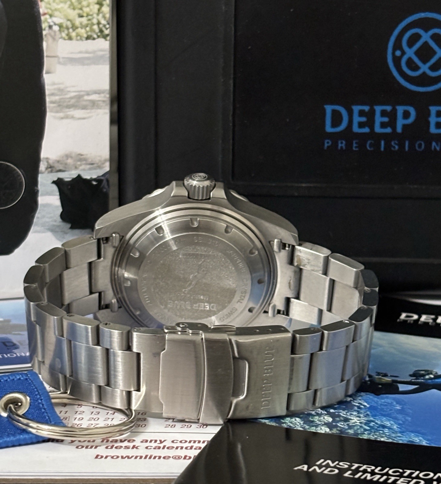 Deep Blue Master 2000 Swiss Automatic Day Date Dive Watch