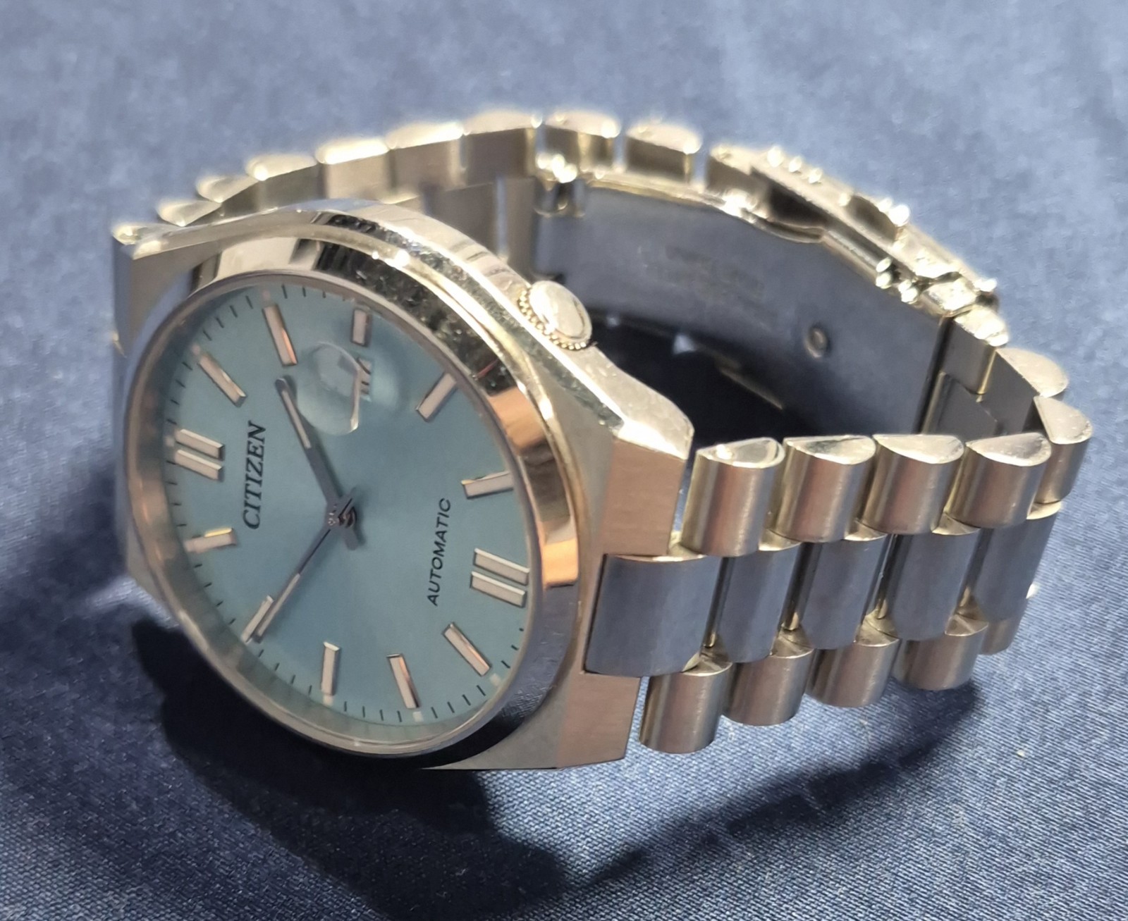 Citizen NJ0151-88M Automatic Tsuyosa Sapphire Turquoise Blue Stainless Steel