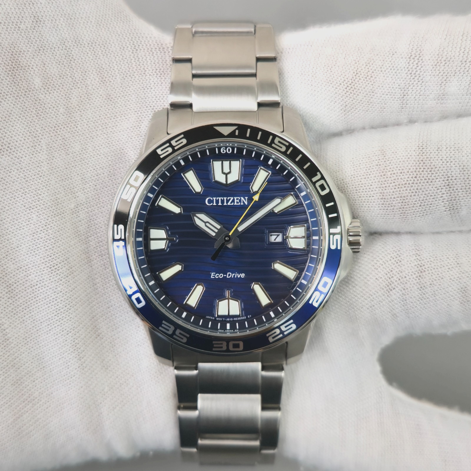Citizen Eco-Drive Sport AW1525-81L 45.9mm Blue Dial Stainless Steel Men’s Watch