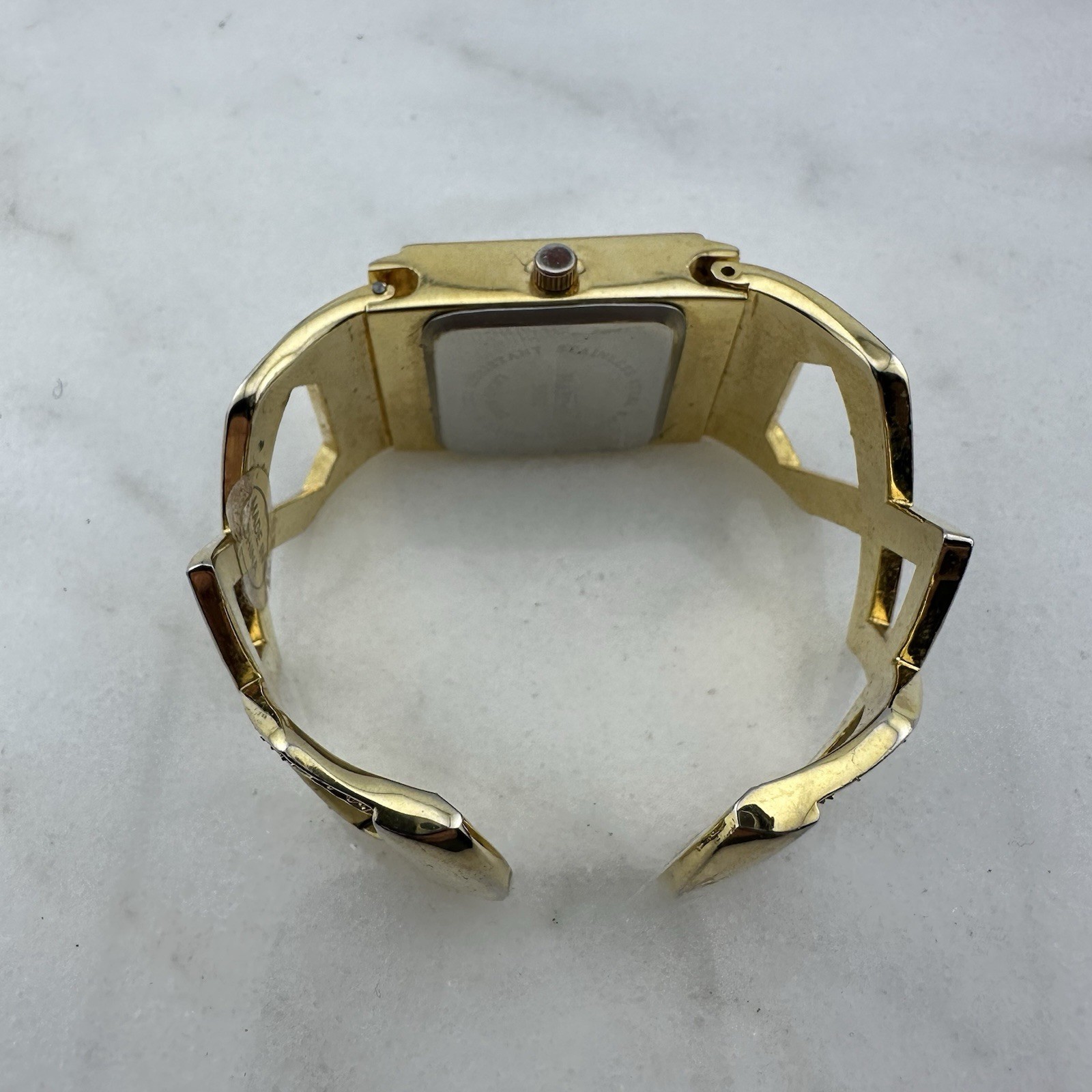 Narmi Women’s Gold Tone Cuff Watch, Size 6” – Has New Battery