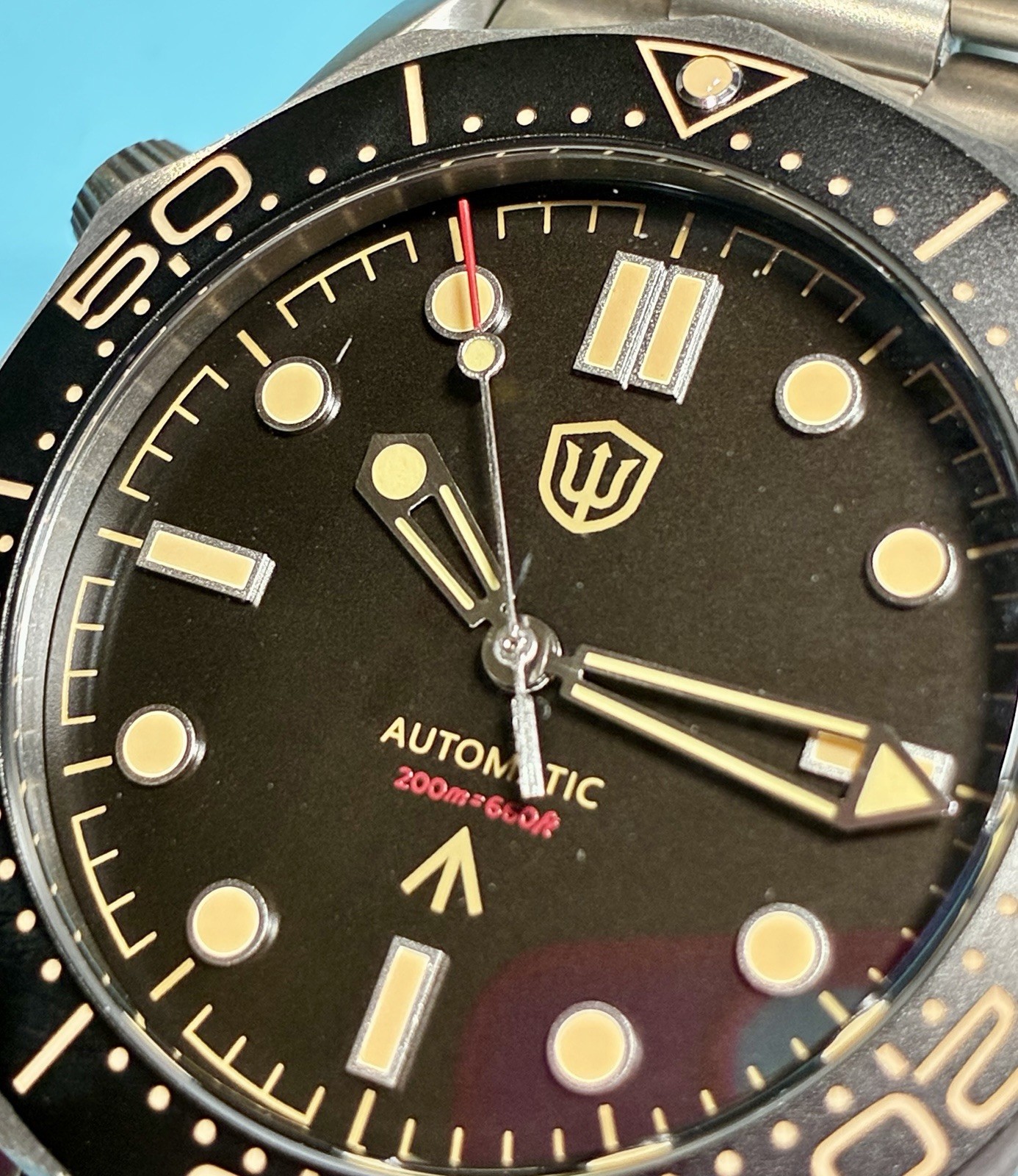 WATCHDIVES TITANIUM 007 JAMES BOND 42MM DIVER NO TIME TO DIE PT5000 SAPPHIRE!