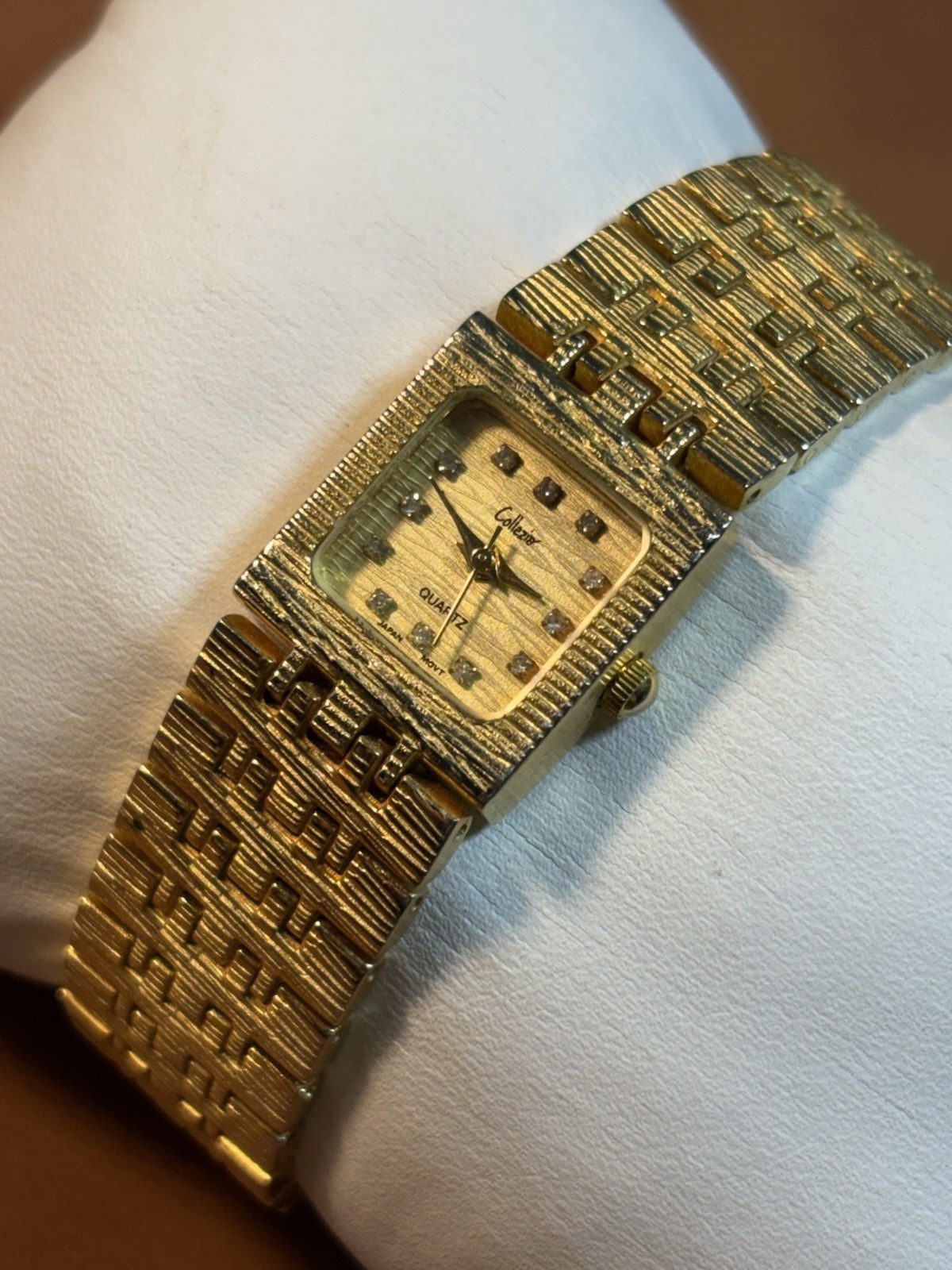 Ladies Gold Tone Dress Watch By Collezio Quartz Untested For Parts Or Repair