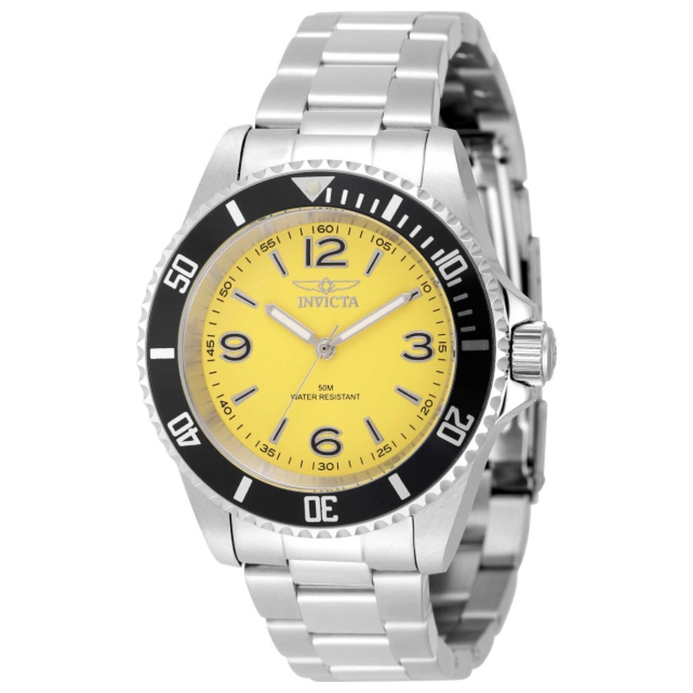 Invicta Specialty Rowan Men’s Watch – 40mm (49345) Stainless W/Yellow Dial
