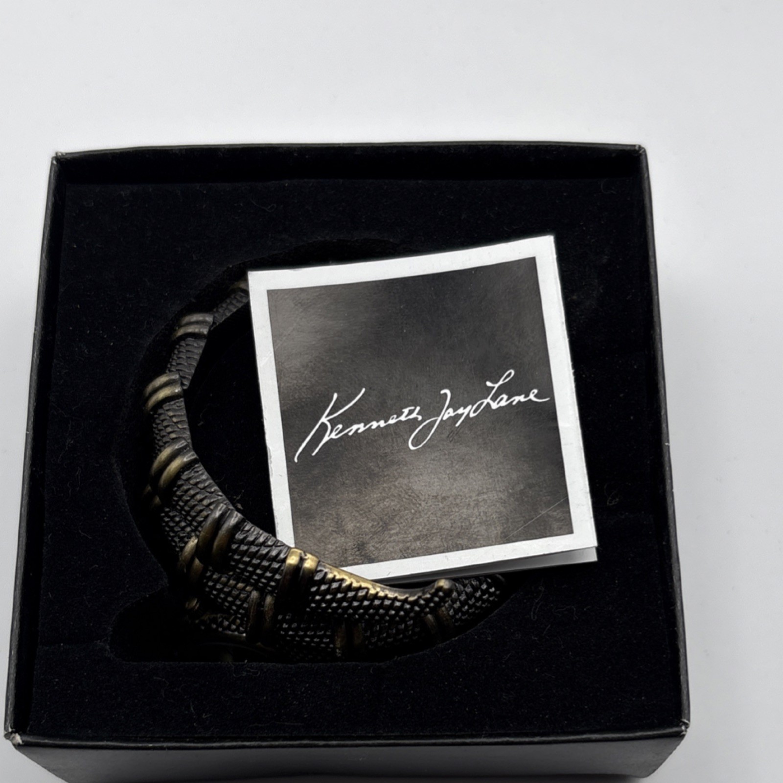 Kenneth Jay Lane Women’s Snake Wrap Wristwatch Bronze Gold Quartz Steel