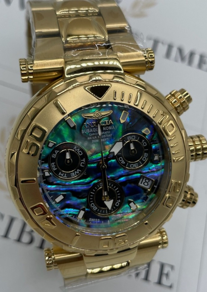 Invicta Subaqua Noma I Men’s Chrono Abalone Dial Watch (25801) Limited to 3,000