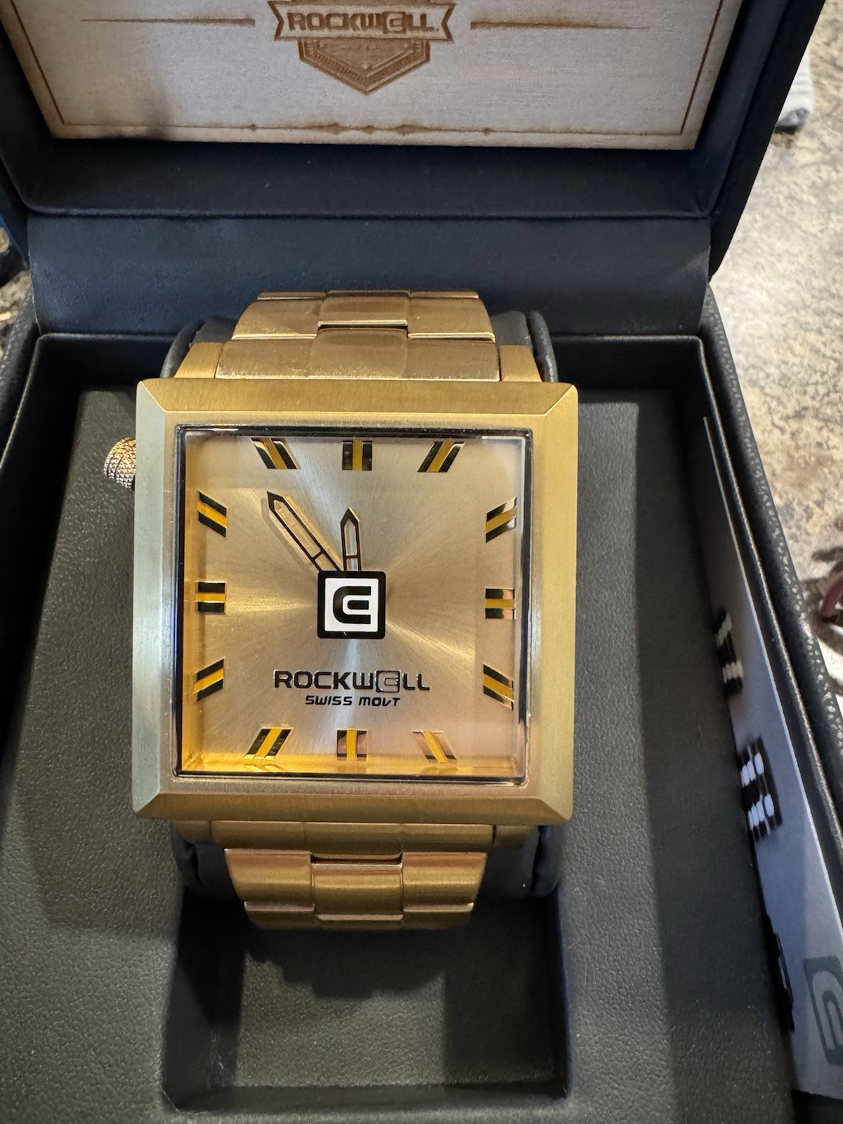 Rockwell Time 50mm2 Limited Edition #11/50 Gold Plated Swiss Movement Watch