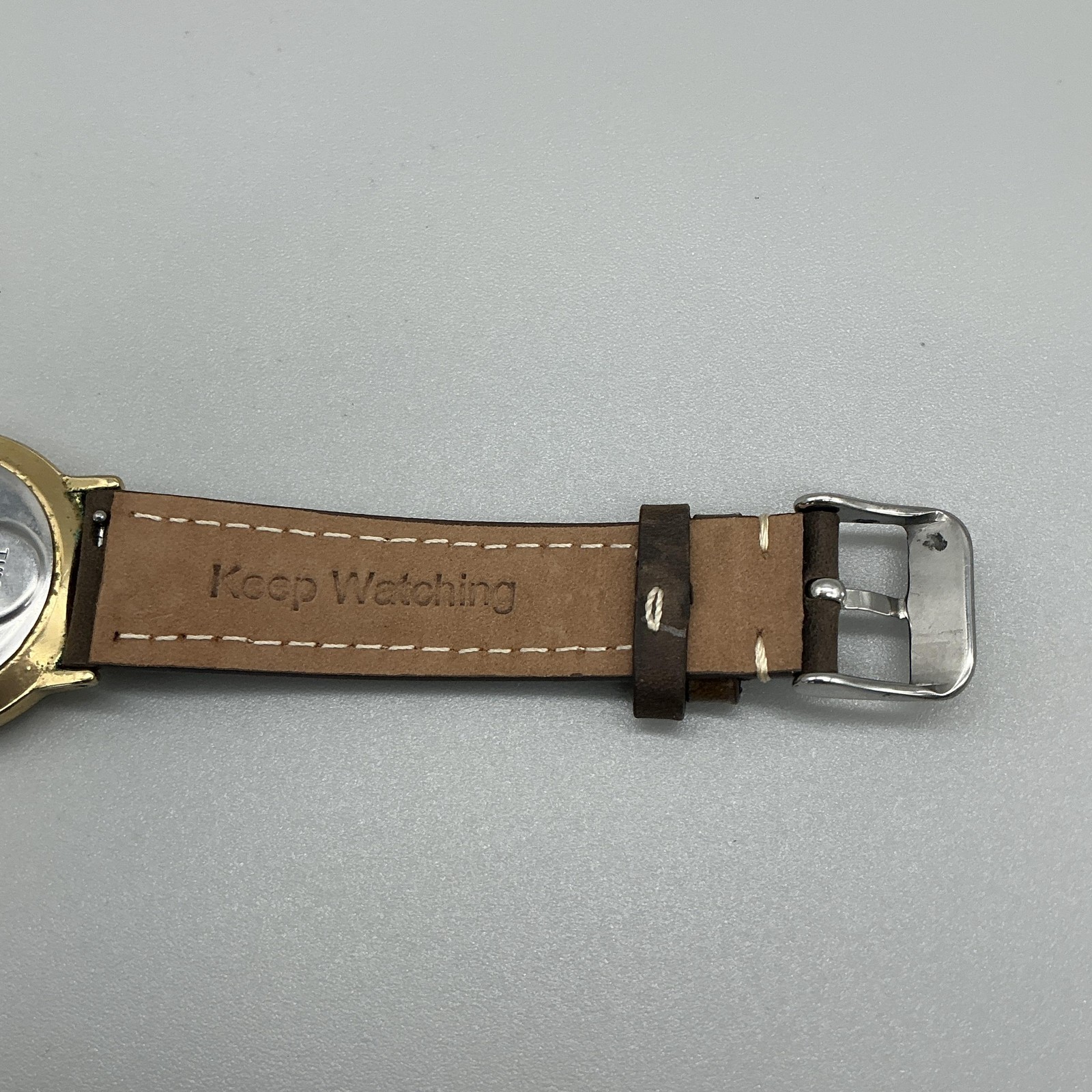 Vintage Timex LA Cell Quartz Mens Watch 32mm Gold Tone Day Date New Battery