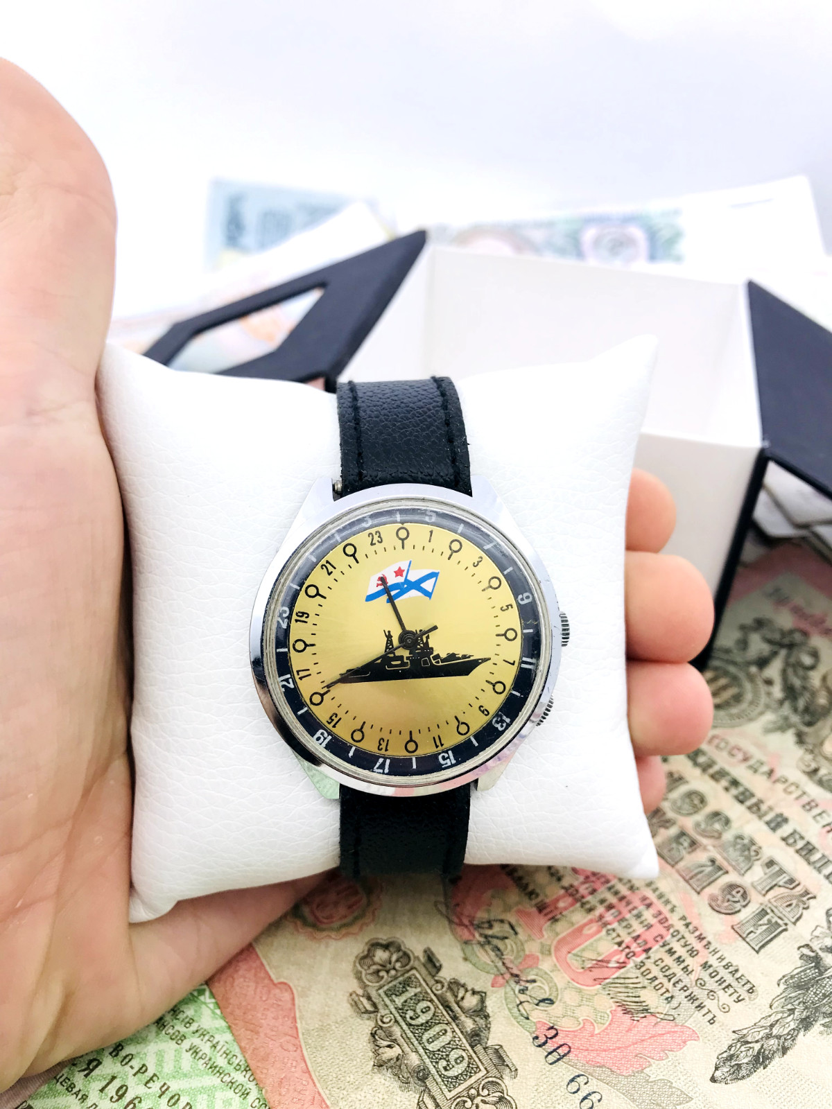 🐧 Rare Raketa 24 2623 Polar Soviet Arctic Cities Watch Wristwatch USSR ❄️