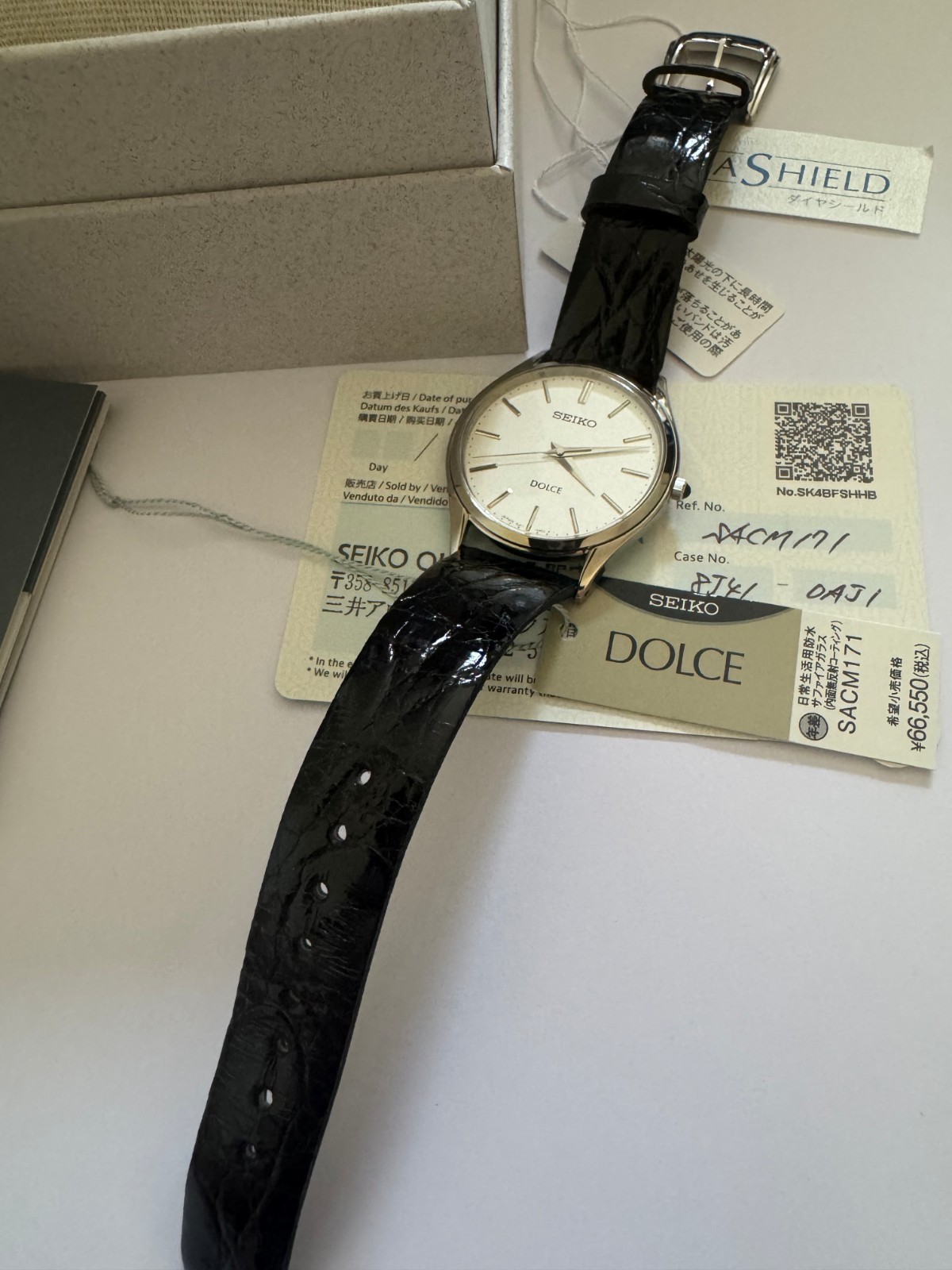 Unworn with Box&Papers – SEIKO Dolce 8J41-0AJ1 SACM171 Quartz Watch