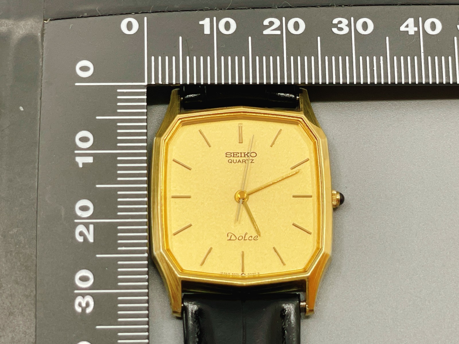 Vintage 1985 [Mint] Seiko Dolce 9531-5030 Men’s Gold Dial Quartz Watch -US STock
