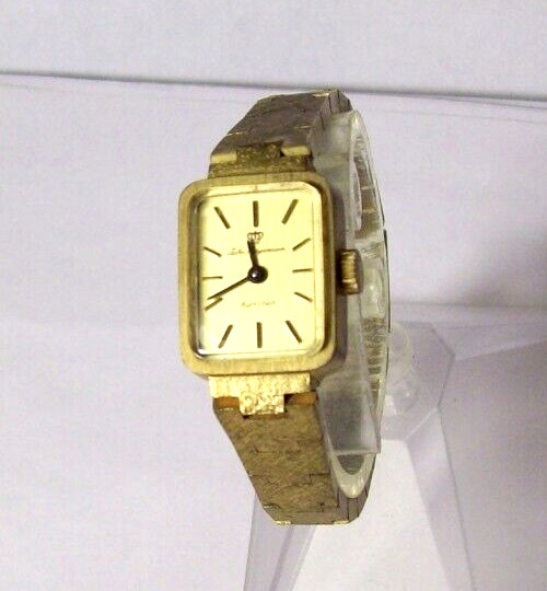 Jules Jurgenson Brass Ladies Watch Vintage 17-Jewel Swiss Mechanical Runs Great