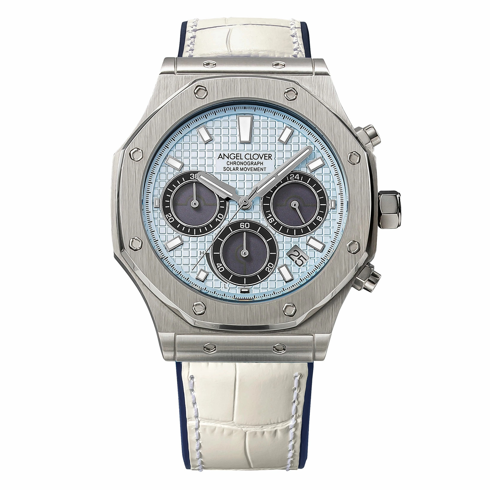 Angel Clover Timecraft Solar Men’s Watch Navy Dial NTCS44SSNV New