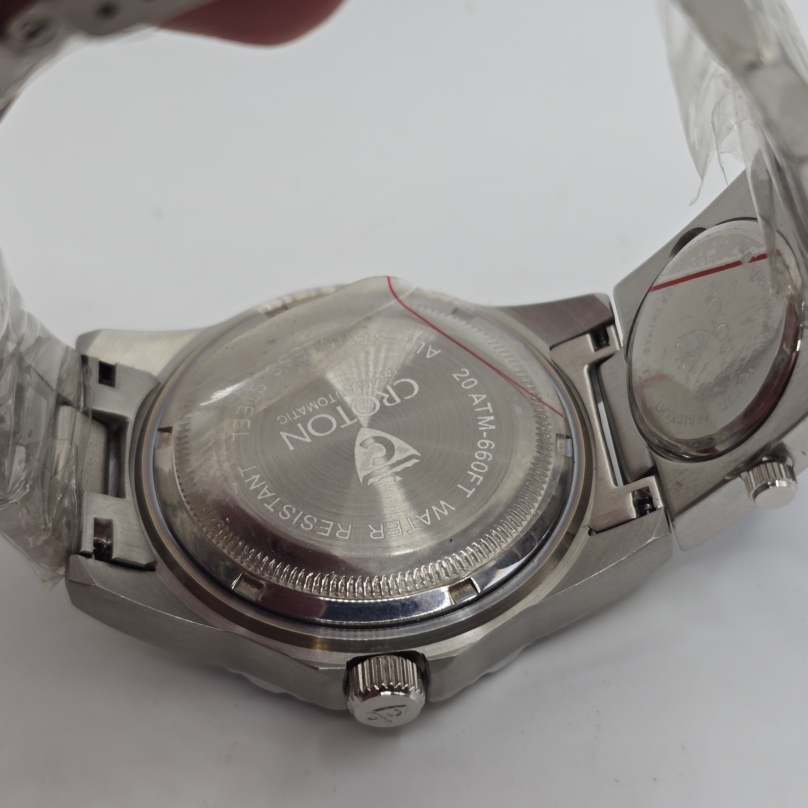 Croton Dual Time Automatic Quartz Watch 43mm Blue Dial