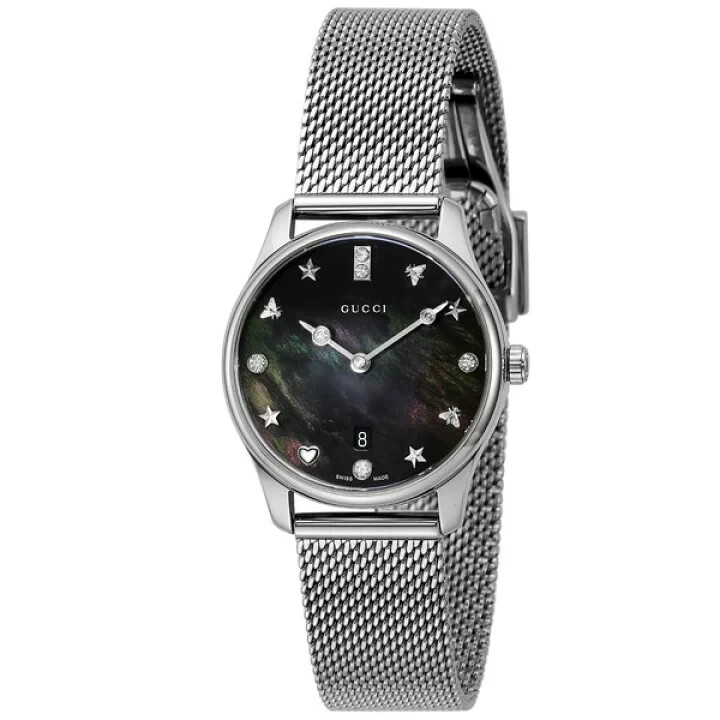 Gucci G-Timeless YA1265001 Women’s Swiss Mesh Watch – Retail Price $2220 MSRP