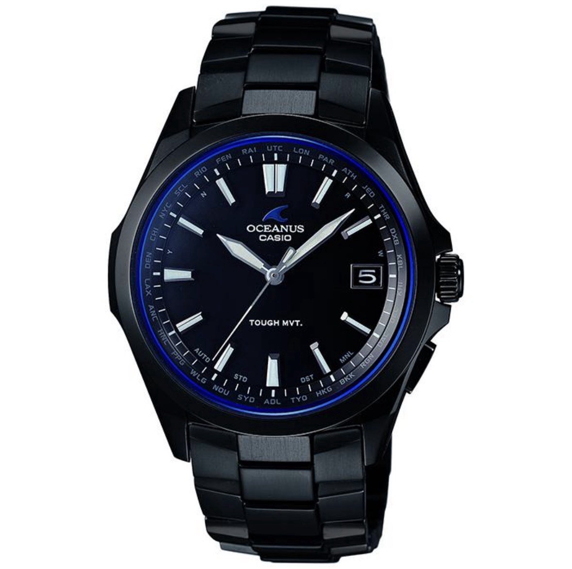 Casio oceanus OCW-S100B-1AJF 10.5 mm Black Titanium Case with box,paper