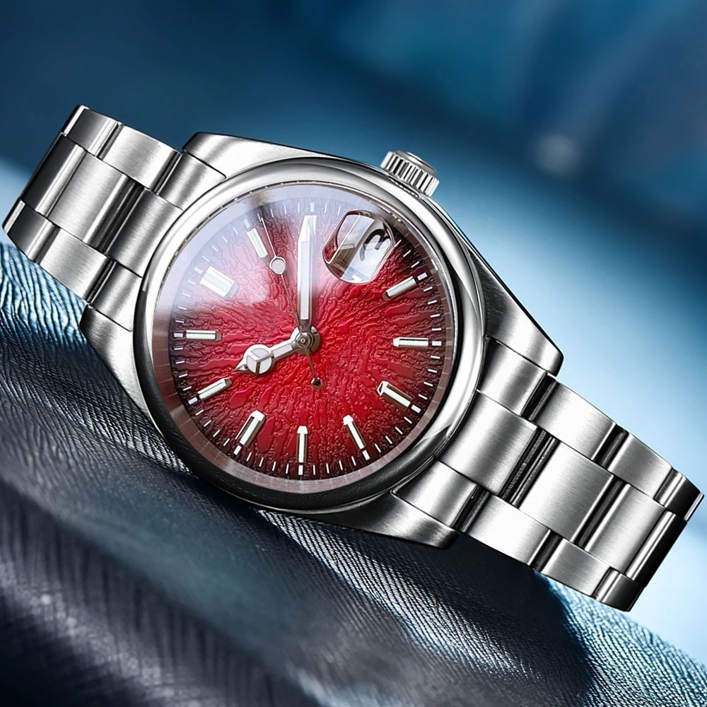 36mm/39mm Tandorio Lumen Round Bezel Sapphire Glass 20ATM NH35A Men Auto Watch