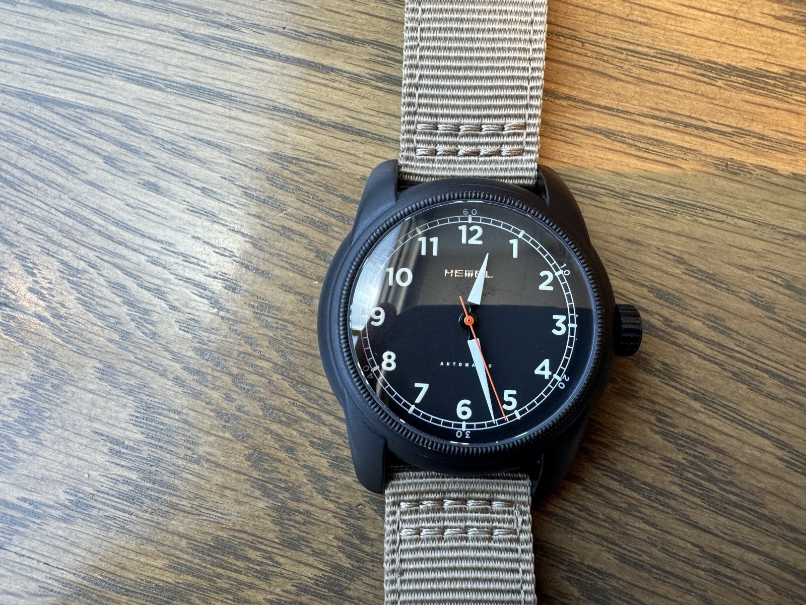 Hemel Men’s Field Watch Track Night Ops Edition- DLC Black