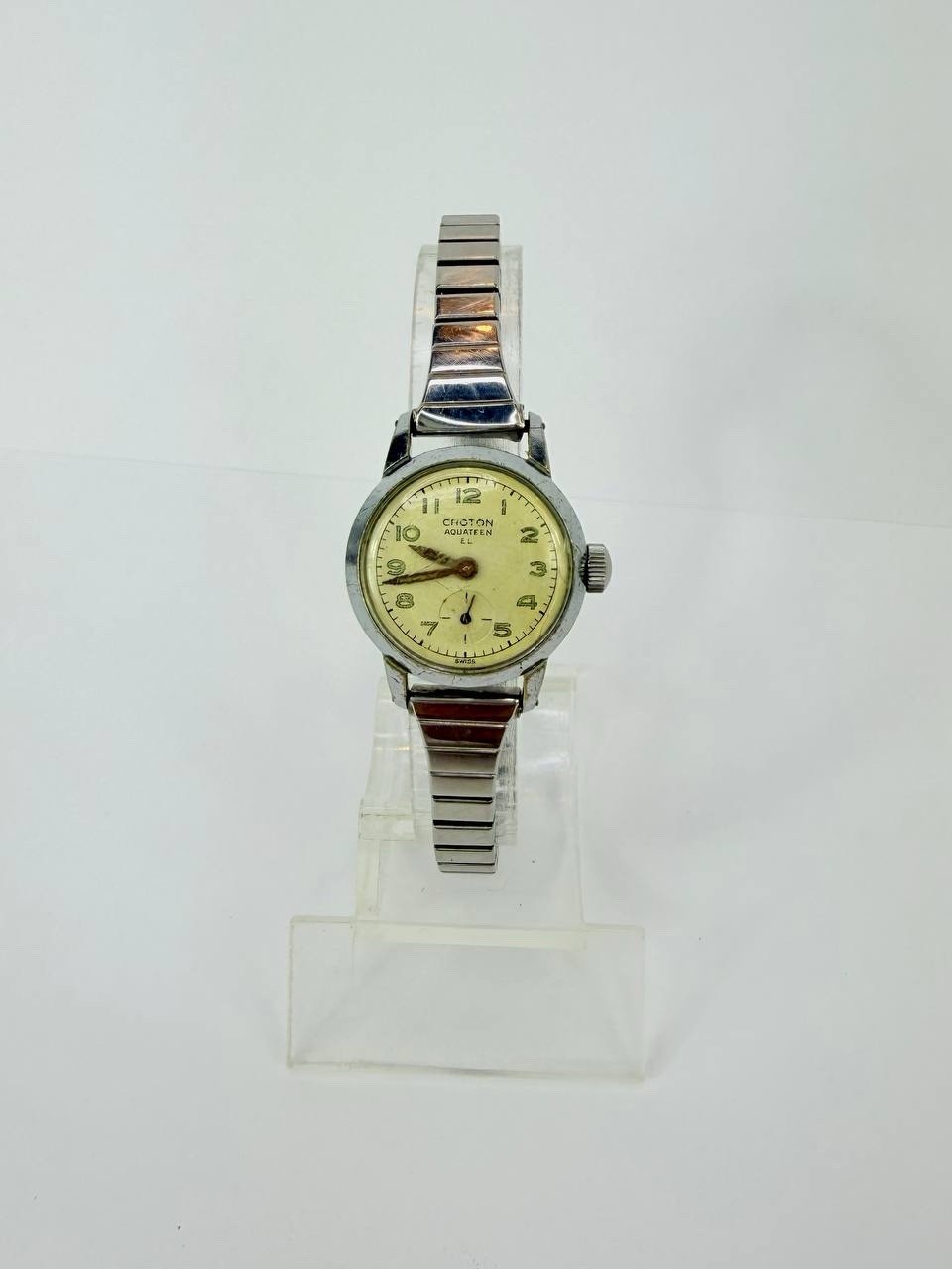 Vintage Croton Aqua Teen Aquateen Women’s Wristwatch Works Swiss Made 17 Jewels