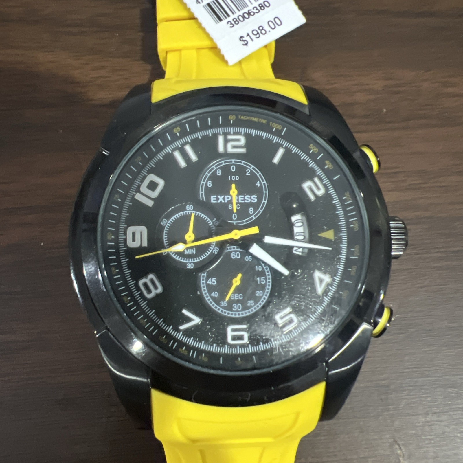 Express Fmdex1584 Yellow Silicon Never Worn New With Tags Brand New Battery