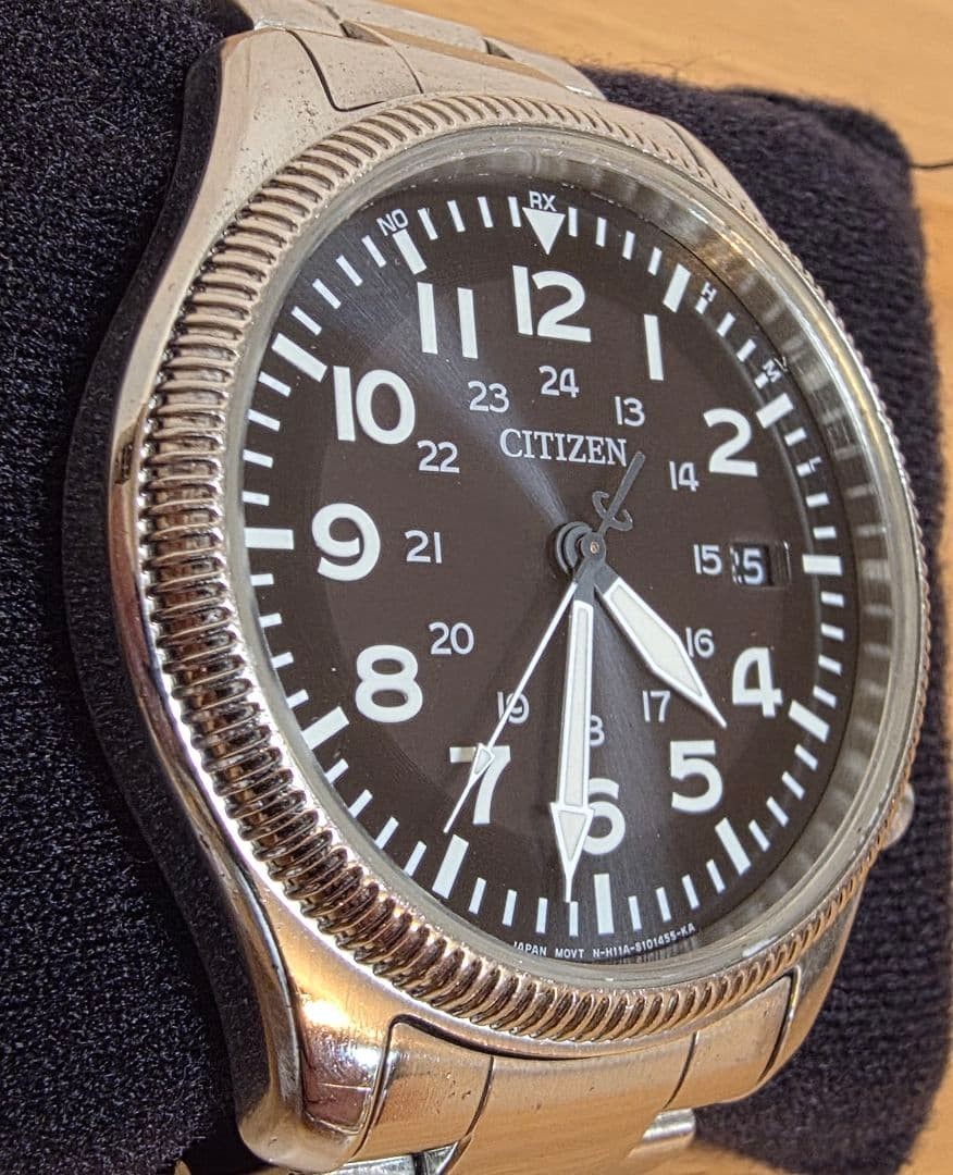 Vintage & Citizen Radio Solar Watch 18.5 cm Wristwatch Radio Controlled Solar