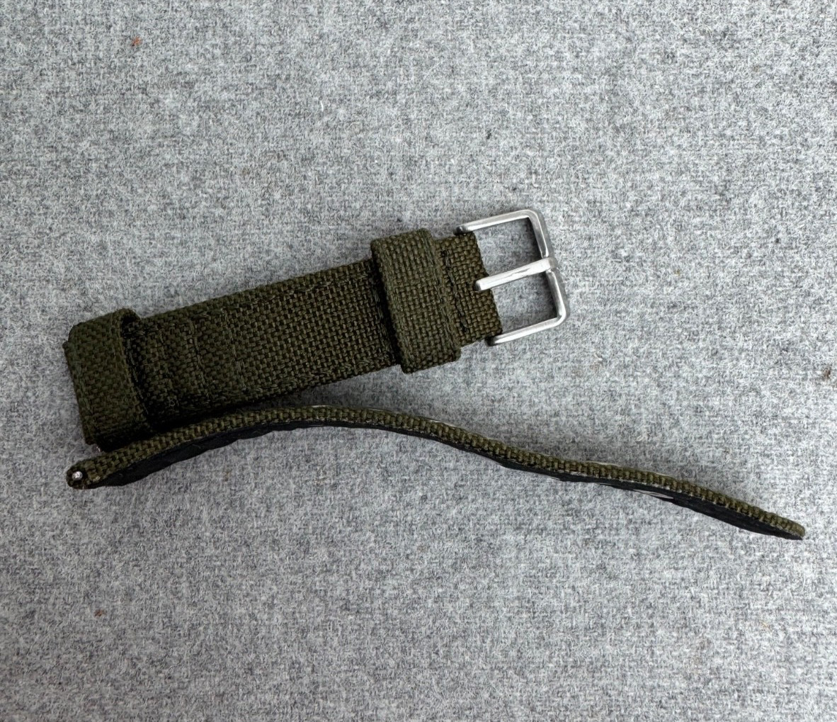 Genuine Citizen 18mm Green Canvas Watch Strap For BM8180-03E Military Watches
