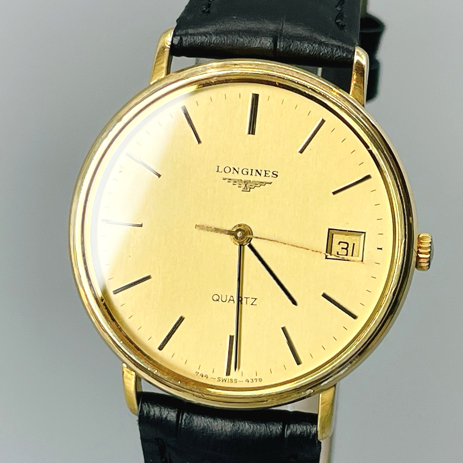Longines Le Grande Classique Men’s 33mm 4379/744 Watch Gold Qz -US Stock