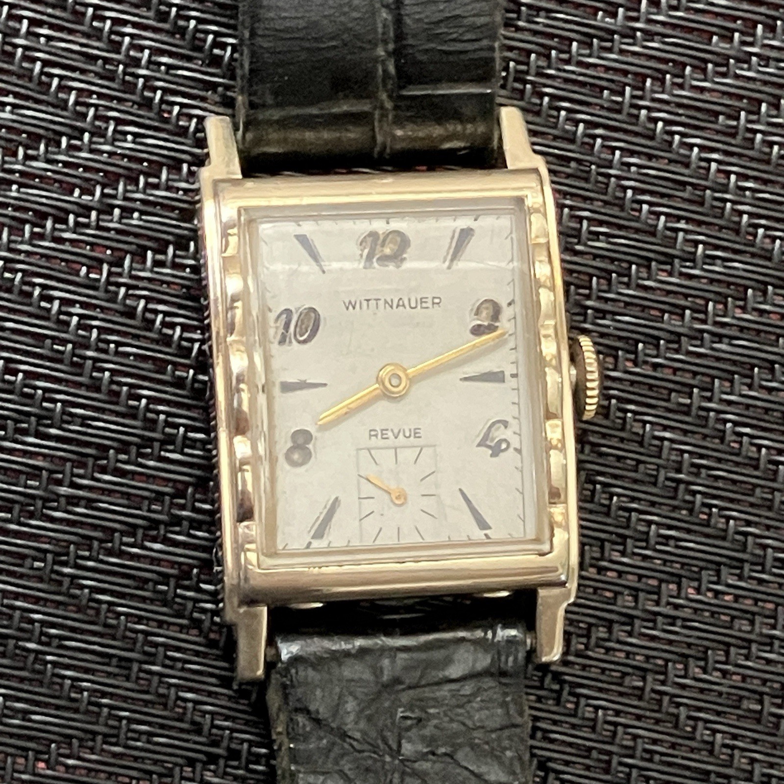 Wittnauer Revue Manual Wind Rare Vintage Mens Watch