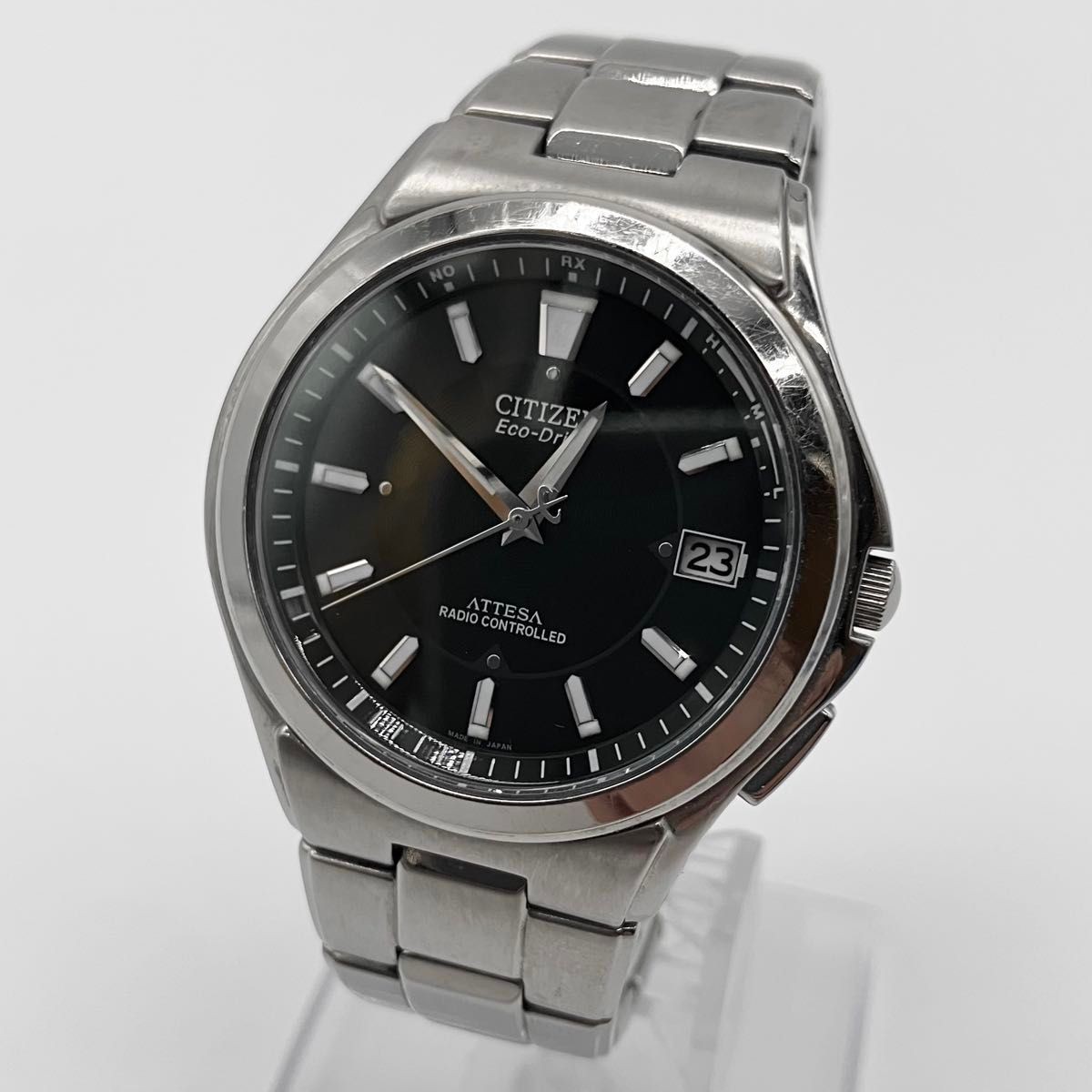 Citizen Attesa H110-T011331 Eco-Drive Radio Black Dial Titanium Watch Japan