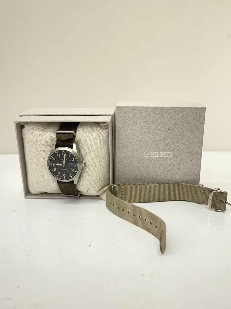 Seiko srpj85k1 Nylon 35mm Black Dial Automatic Wristwatch #2nW5405