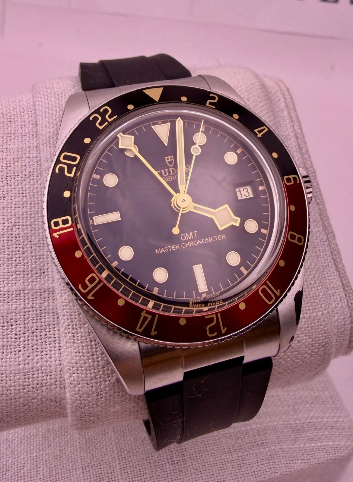 Tudor Black Bay 58 GMT “Coke” on Tudor Rubber Strap Case #519