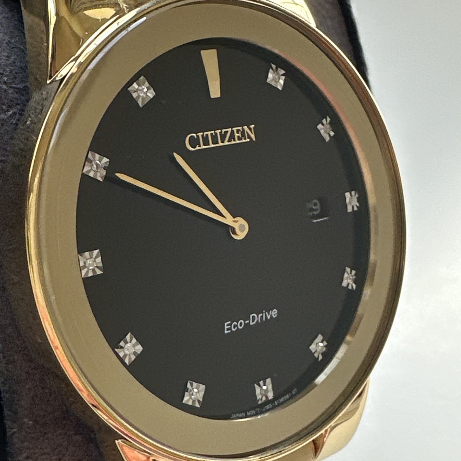 Citizen Eco-Drive Axiom Men’s Diamond Accents Gold-Tone 40mm Watch AU1062-56G