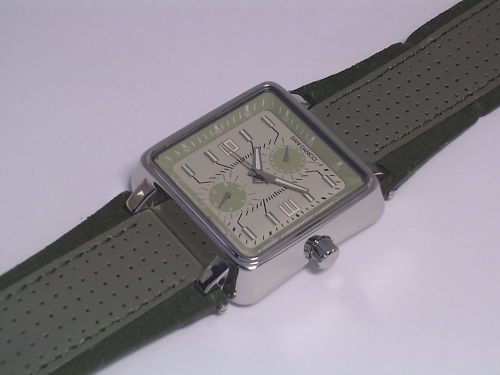 Dani Danicci Stainless Steel Watch with Multifunction Leather Strap and Date