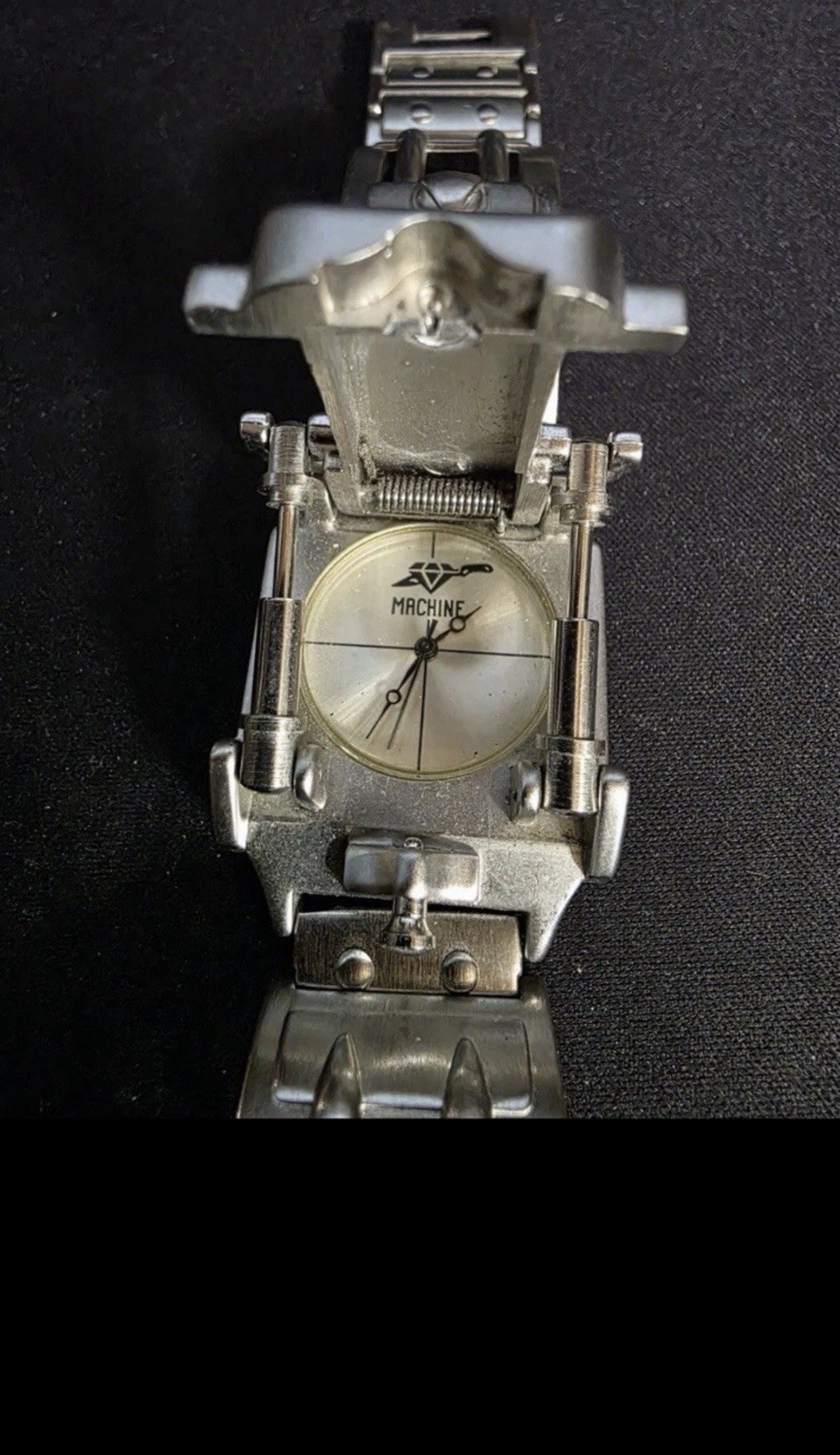 Vintage Men’s Piston Flip Edge Co Mechanical Watch Working New Battery