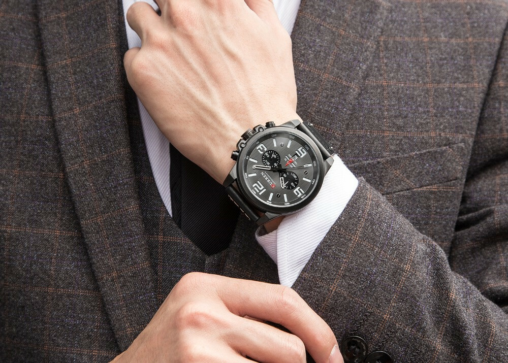 CURREN Men Watch Top Brand Men Military Sport Wristwatch Leather Quartz Watches