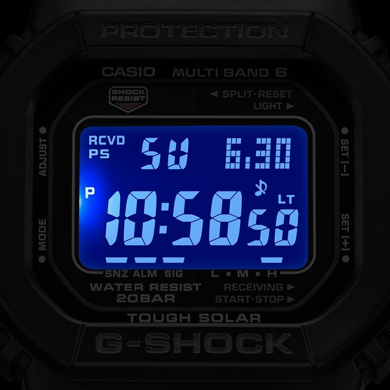 New Casio G-Shock GW M5610U 1BJF Solar Radio Watch 20 ATM Waterproof Digital Sho
