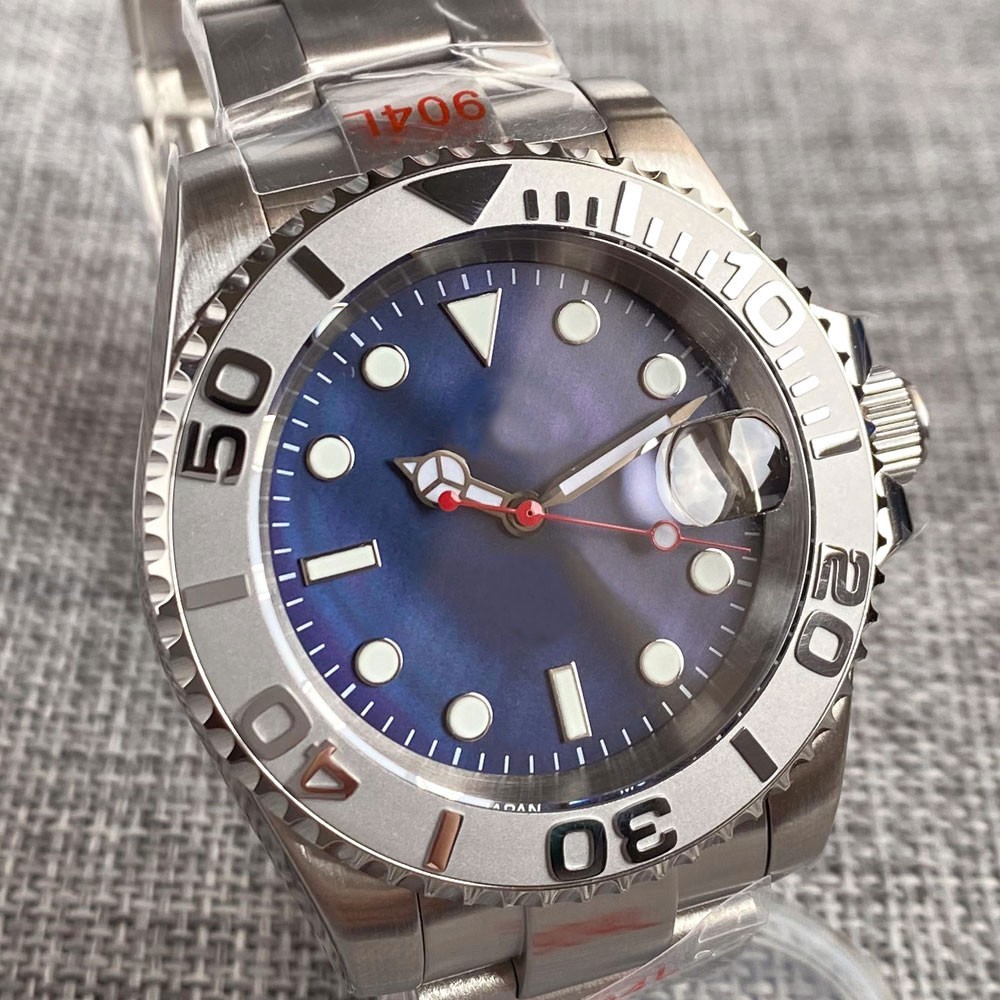 Tandorio 40mm Sapphire Glass 20ATM Water Ghost For NH35/PT5000 Men Diver watch