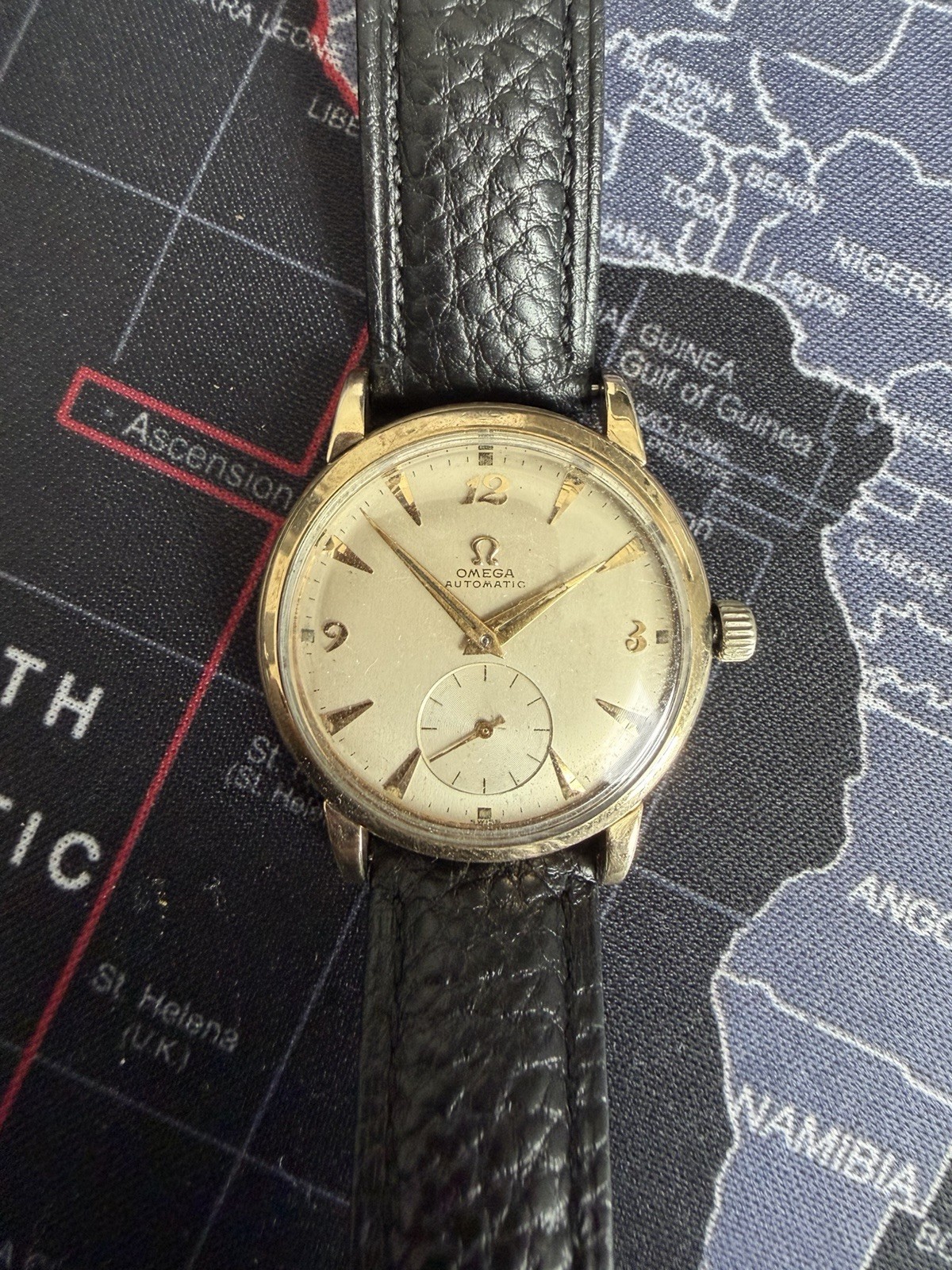 Vintage Omega Automatic Bumper Watch, Cal. 342, 14K Gold Filled, Small Seconds