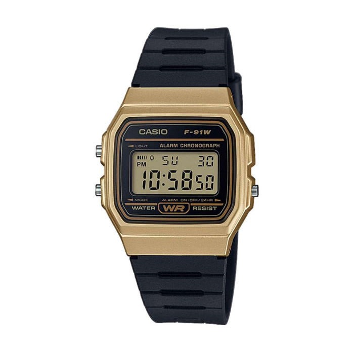 CASIO F-91WM-9A Sports Square Digital Men’s Resin Strap Watch