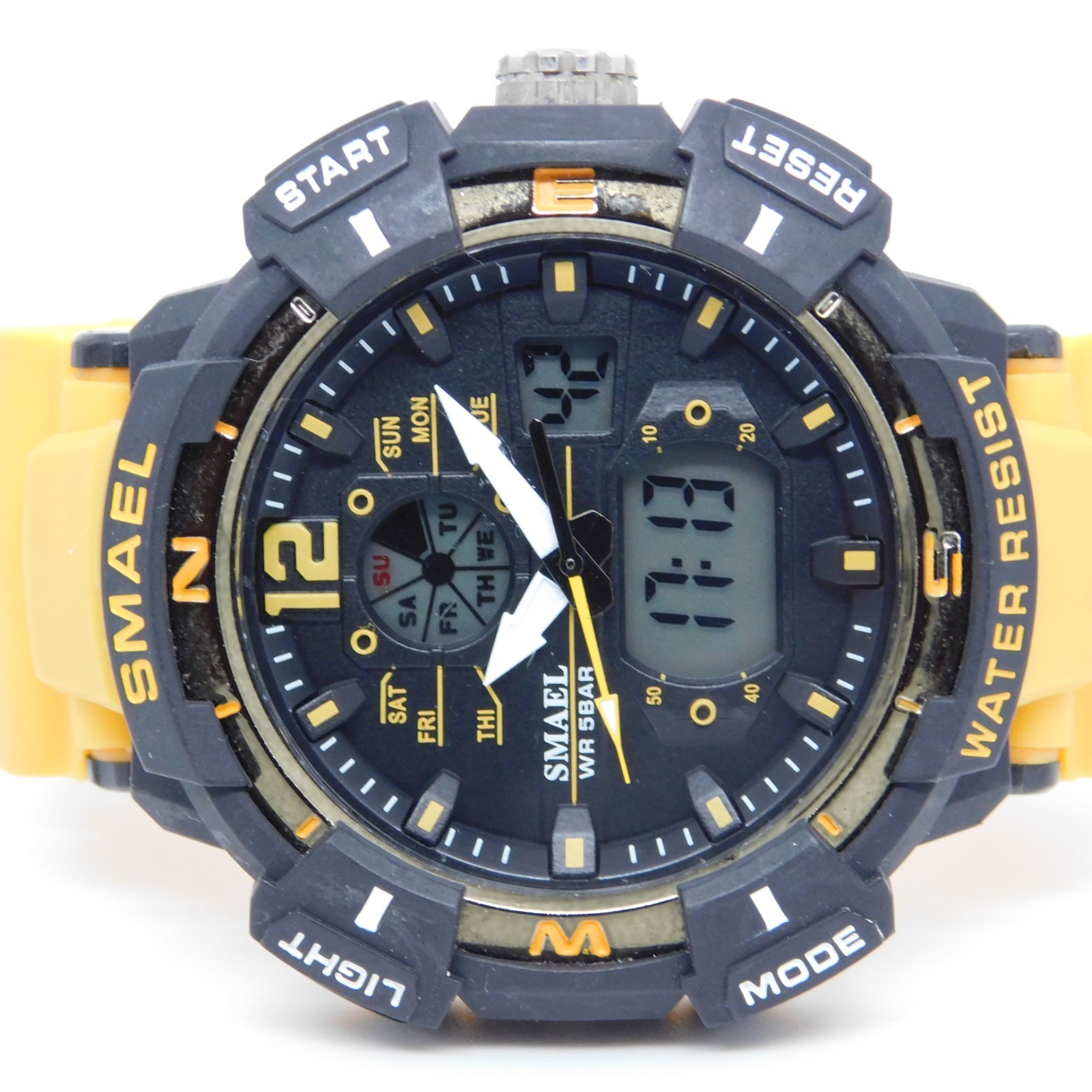 SMAEL No.8045 Quartz Analog Digital Men’s Watch New Battery