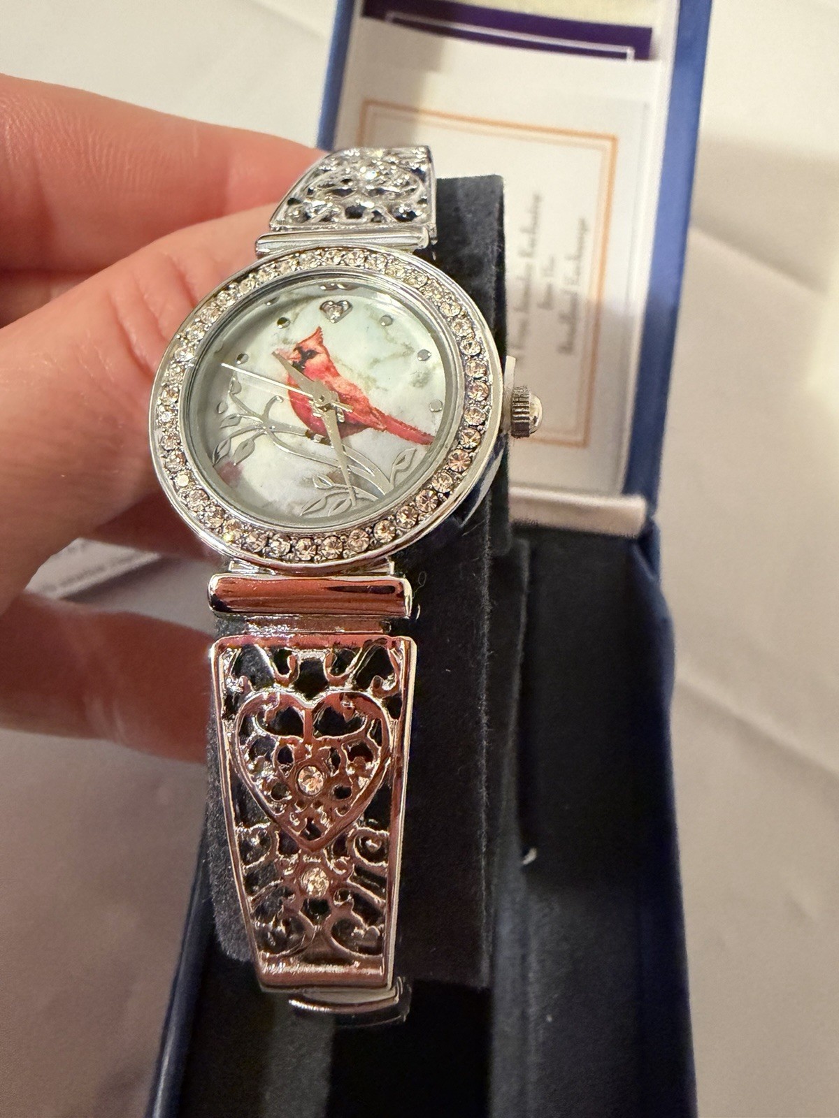 Bradford Exchange Ladies Watch – Preowned – Box & Papers – Needs Battery