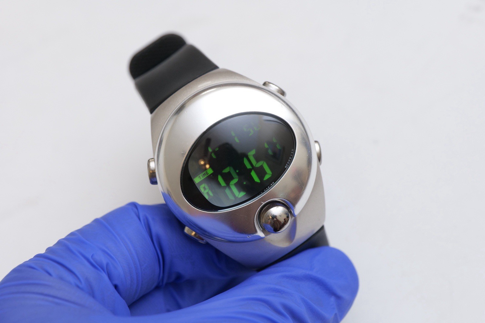Seiko / Pulser Alba Spoon AT&T 2002 Olympics Digital LCD Watch Silver W650 X003