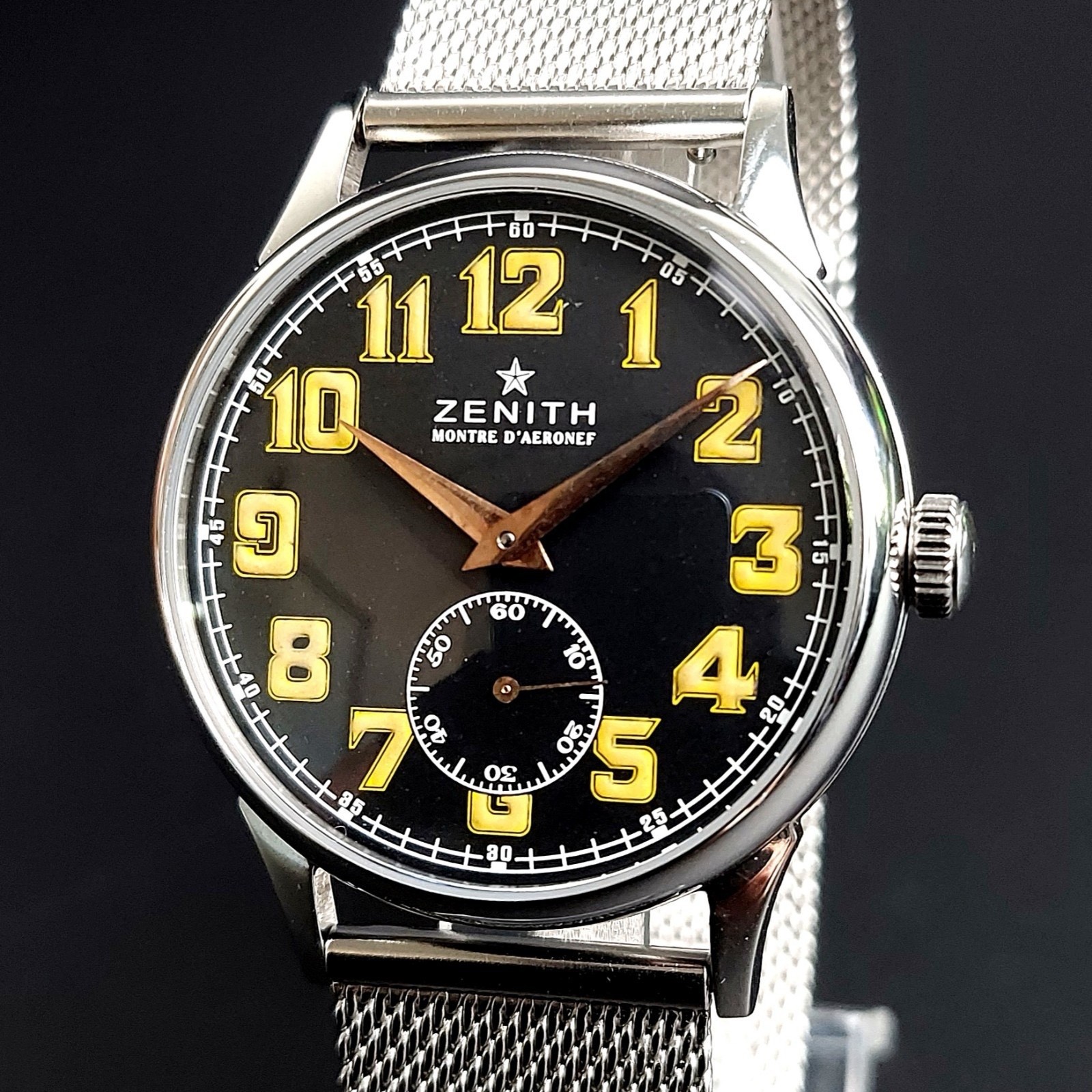 Vintage Marriage Swiss Watch with Zenith Movement Men’s Wristwatch Serviced