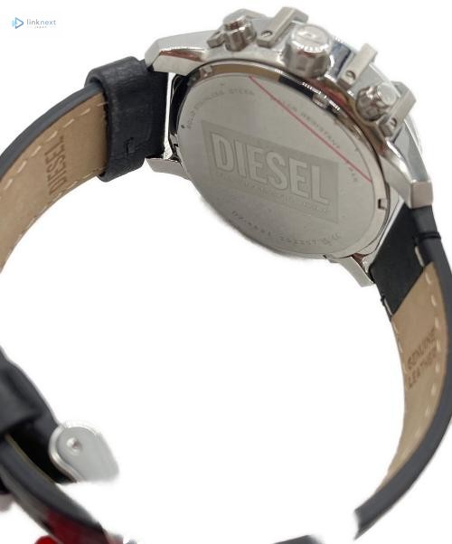 DIESEL DZ4603 Men’s Chronograph Watch Black Dial Leather Band