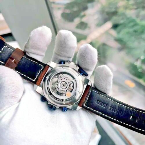 MILITARY Automatic Sport Watch for Men Mechanical Skeleton Multi Dial 10ATM Date