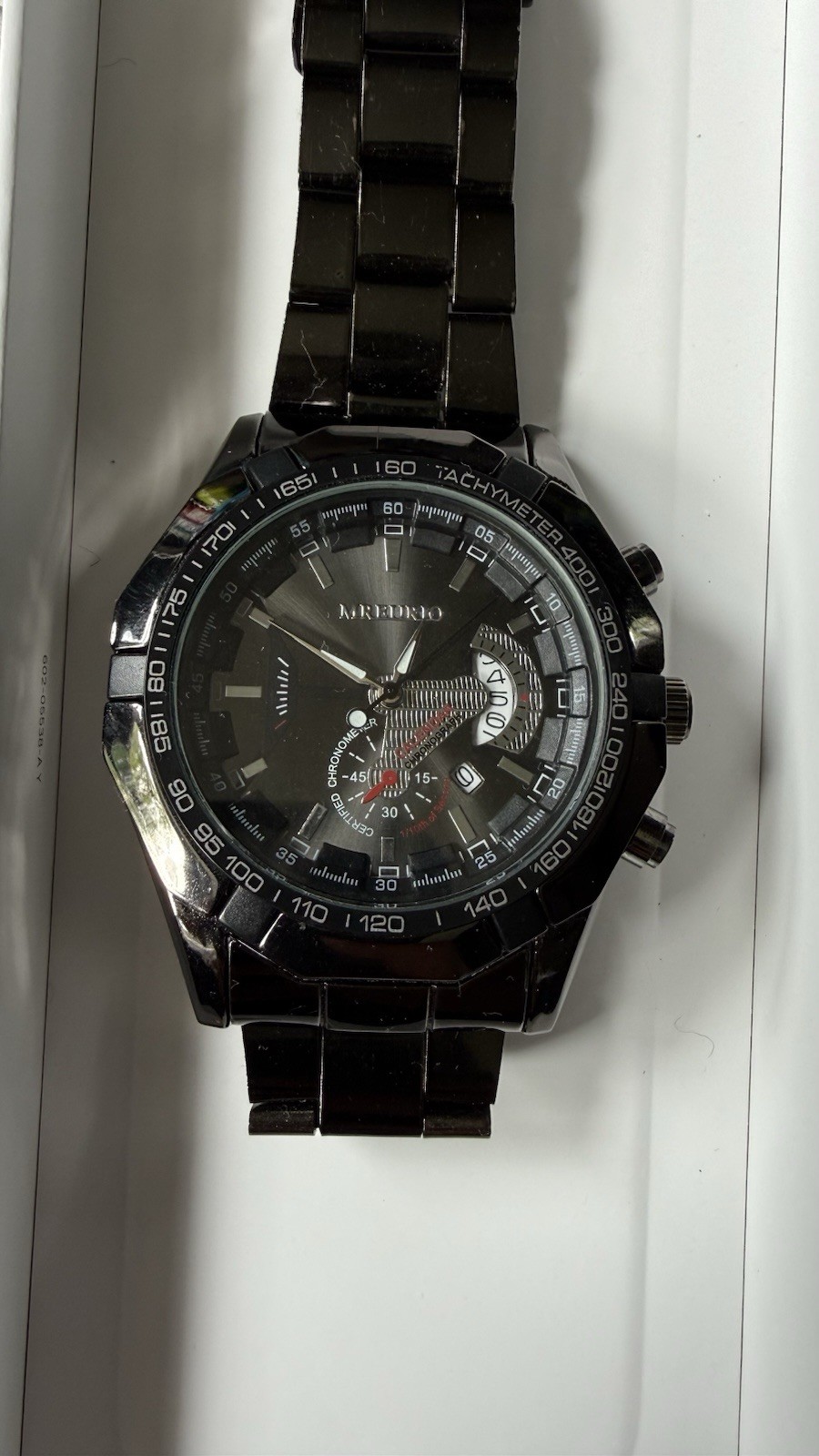 Mreurio Quartz Movement Watch For Men Stainless Steel Black