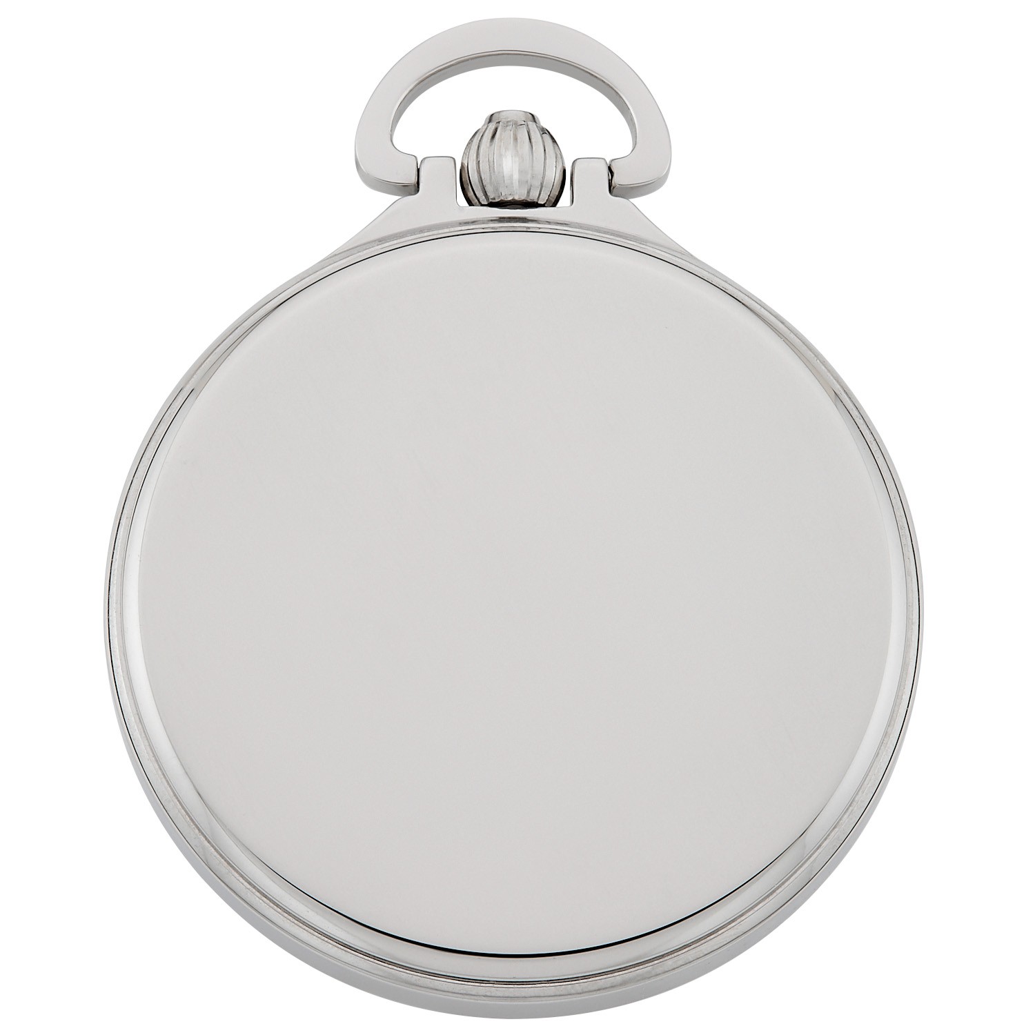 Gotham Men’s Stainless Steel 17 Jewel Mechanical Open Face Pocket Watch