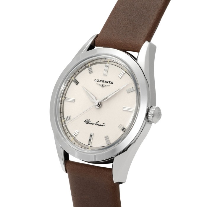 Longines Heritage L2.834.4.72.2 Stainless Steel 38.5mm Silver Dial #YKW960