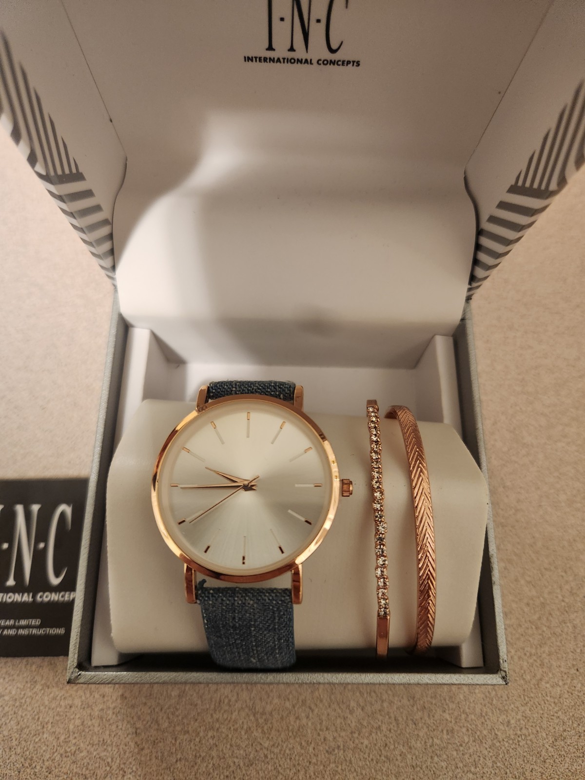 INC. International Concepts Watch and 2 Bracelet set New with tags
