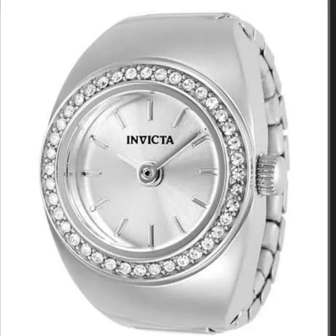 NEW Invicta Mini Angel Women’s Ring Watch – 16.5mm, Steel (48946) #1078